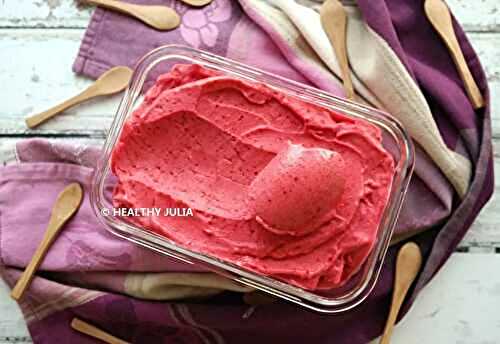 Nice cream à la framboise (express, sans sorbetière)