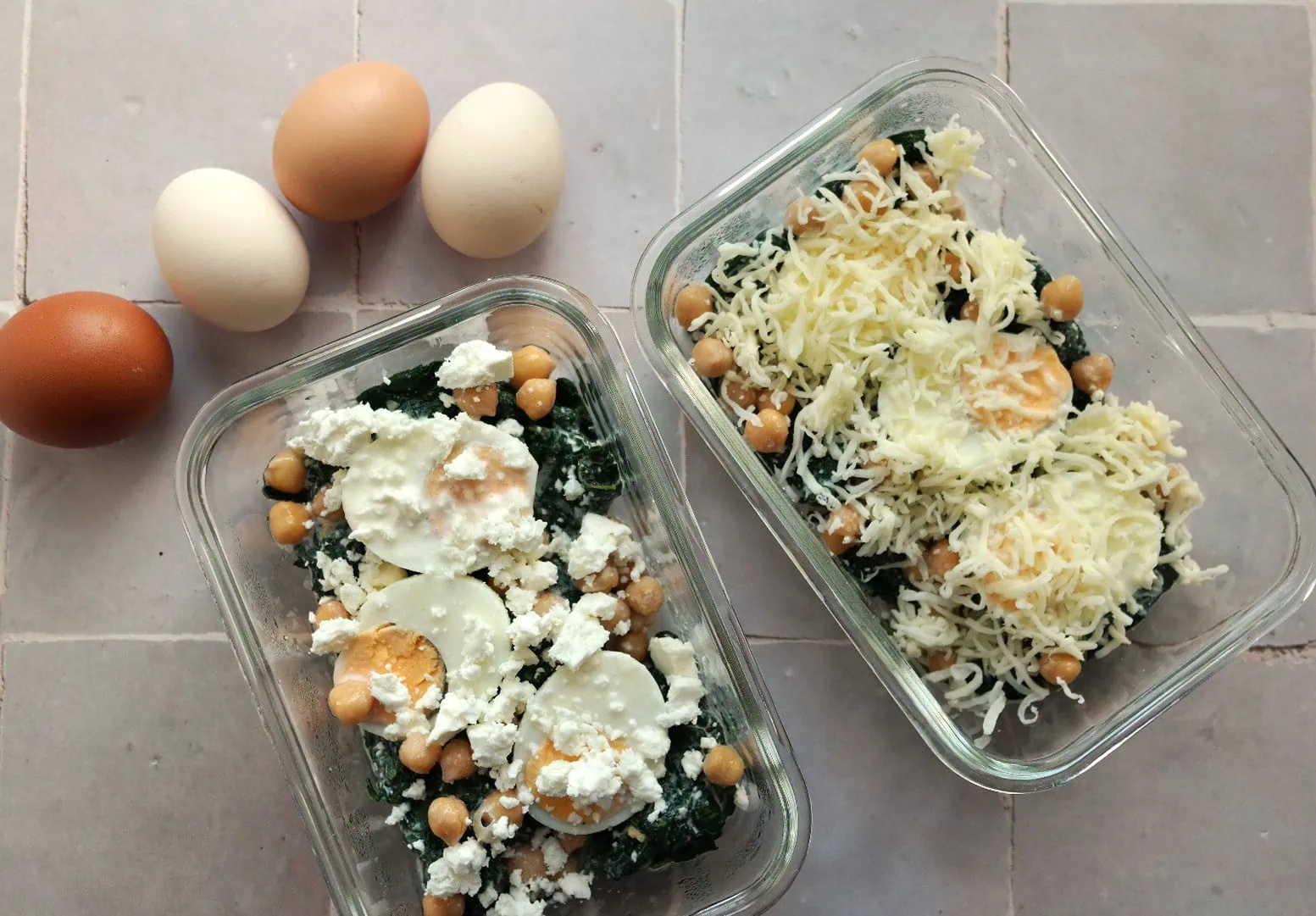 Œufs florentine (meal prep)