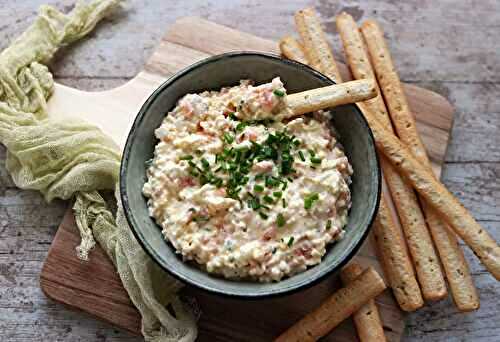 Rillettes de truite fumée aux œufs durs