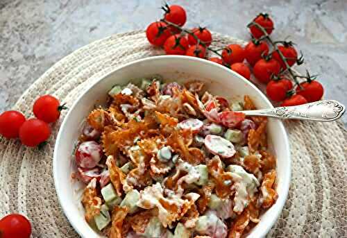 Salade de pâtes croustillantes