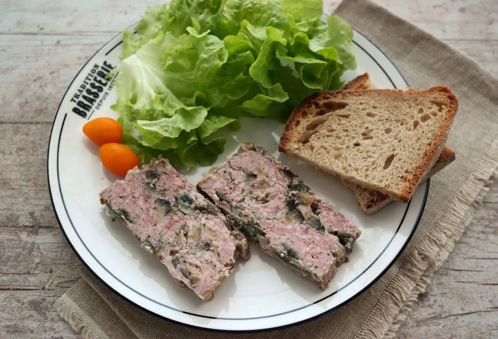Terrine de campagne express à l'aubergine