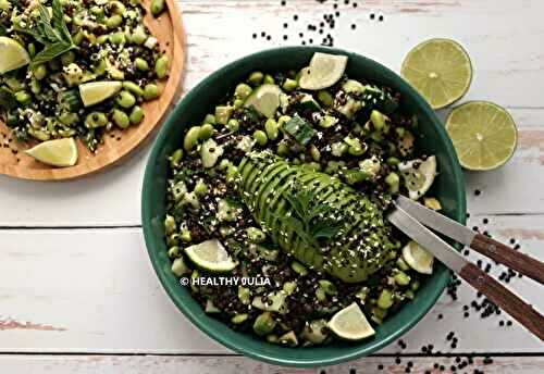 Salade de lentilles noires et edamame