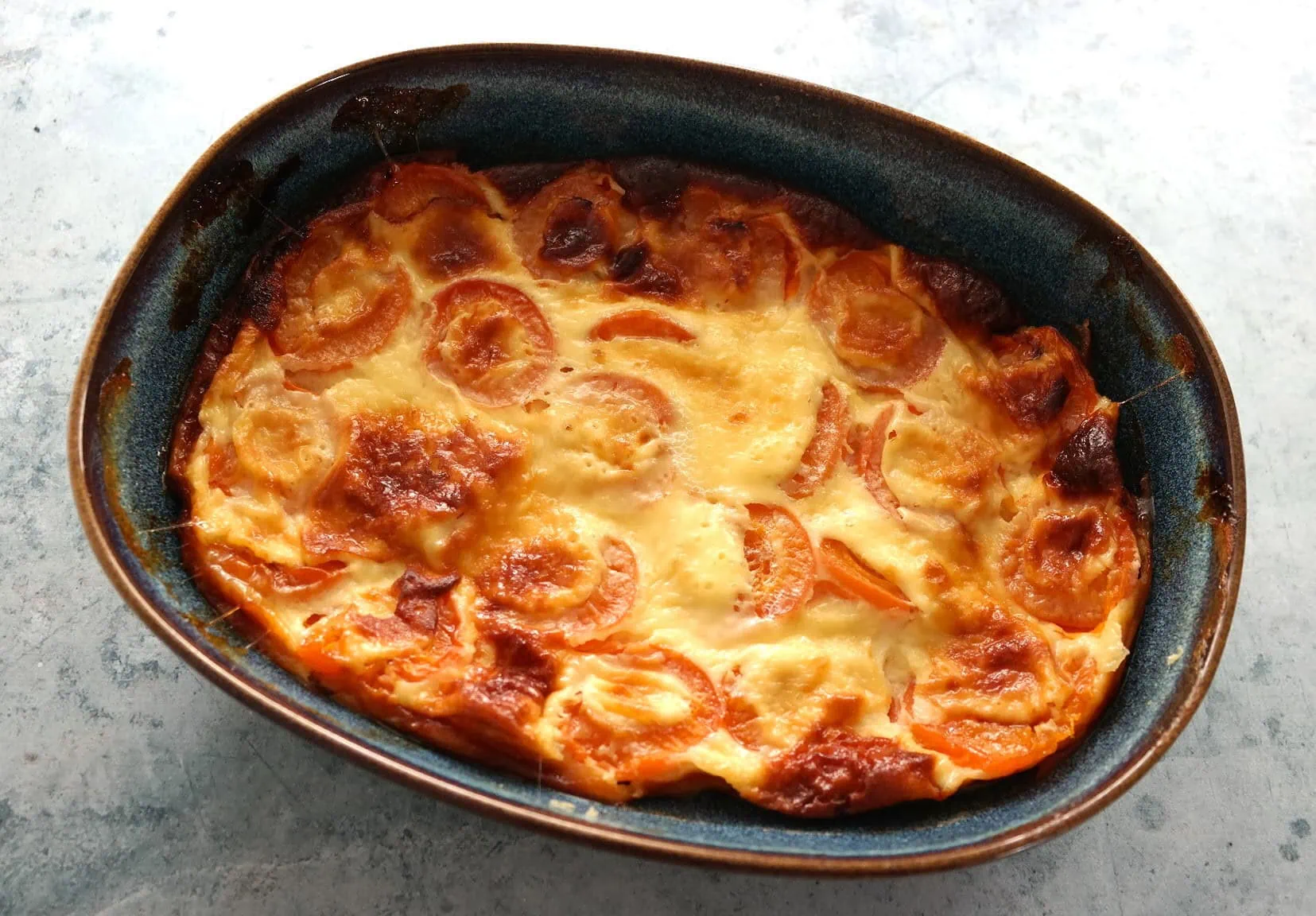 Flan aux abricots