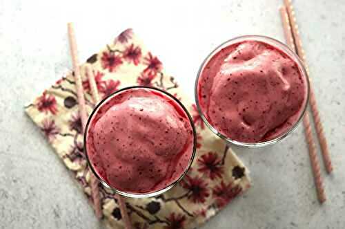 Milkshake aux fruits rouges