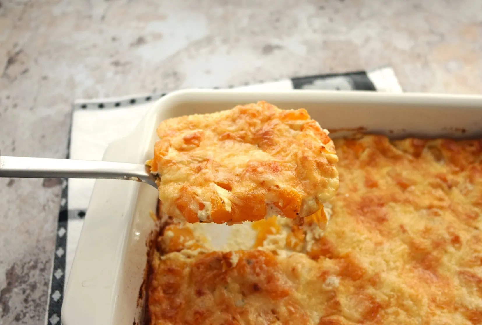 Gratin de butternut à l'ail