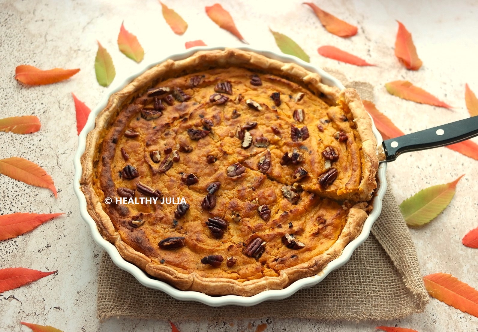 Quiche aux légumes d’automne rôtis