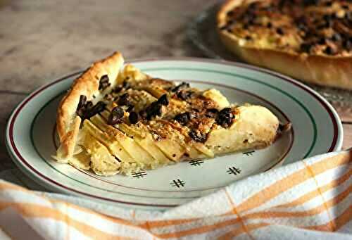 Tarte aux pommes, noisettes et pépites de chocolat