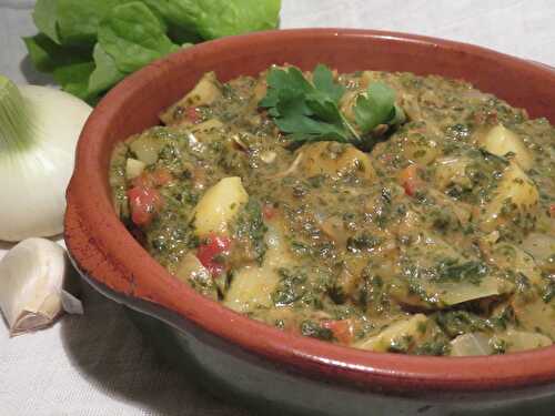 Alloo Palak (Curry d’Epinards & Pommes de Terre)