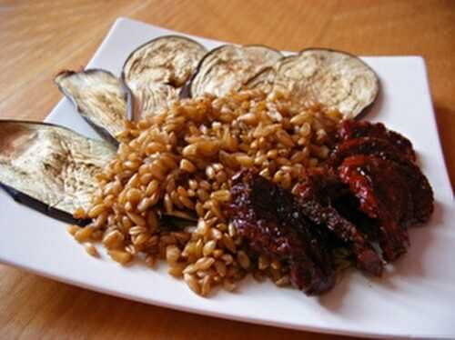 Aubergines Grillées aux Tomates Séchées