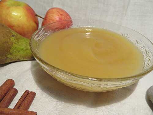 Compote Pomme Poire Cannelle