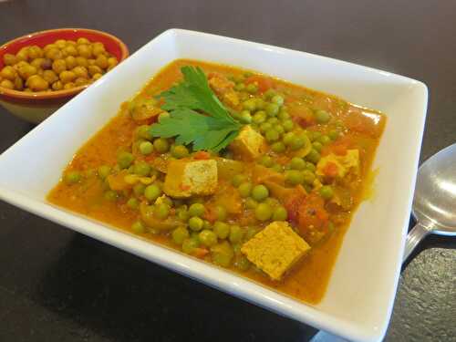 Curry de Petits Pois au Tofu