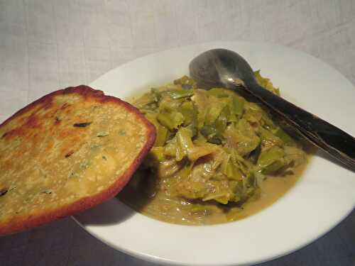 Curry de Poireaux à la Crème de Coco