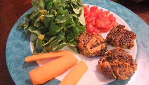 Galettes de Quinoa Rouge aux Légumes