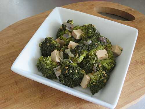 Poêlée de Brocoli au Tofu & Graines de Lin