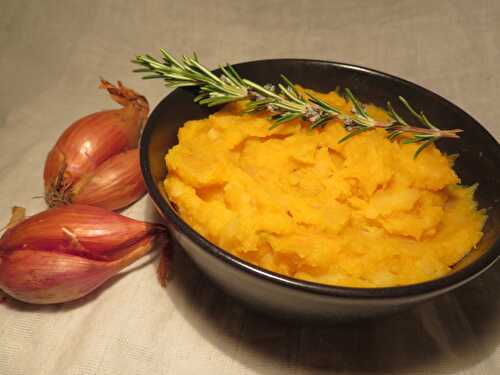 Purée de Courge et Échalotes