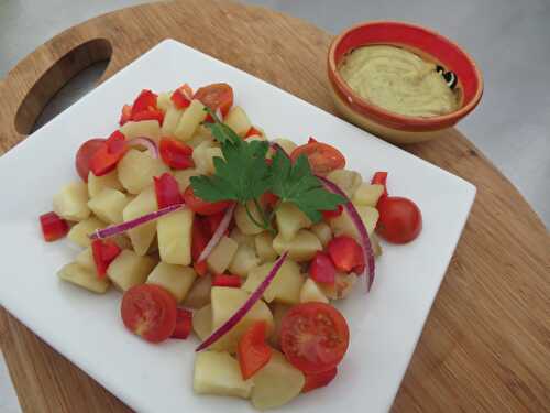 Salade de Pommes de Terre, Poivrons & Tomates-Cerises