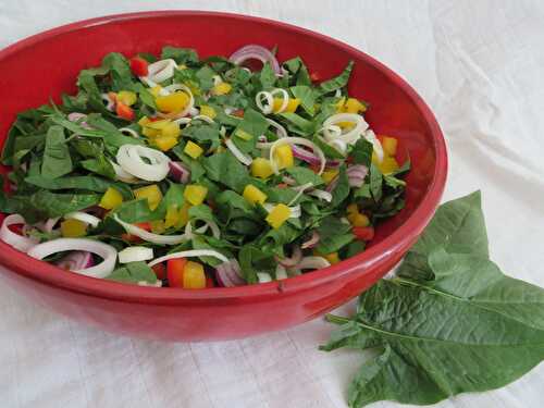 Salade Epinards Poireaux Poivrons
