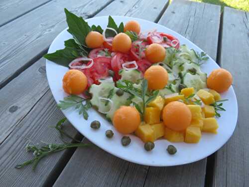 Salade Gourmande d’Été au Melon