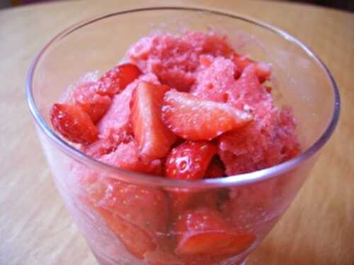 Sorbet aux Fraises