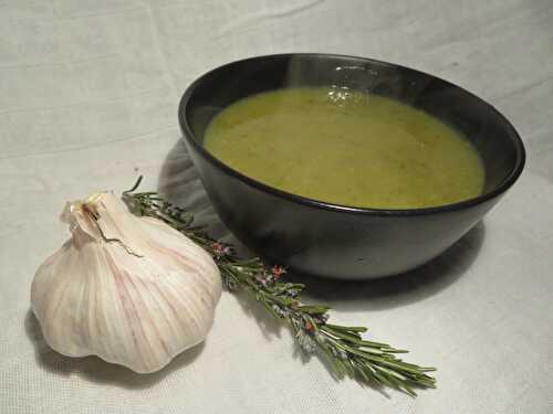 Soupe de Courgettes au Romarin