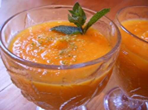 Velouté Glacé de Carottes aux Agrumes