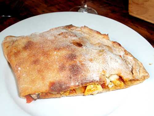 Calzone au Poulet-Curry