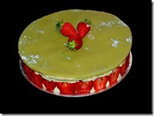 Fraisier à la pistache