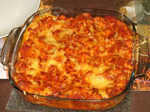 Lasagnes au poulet et aux champignons