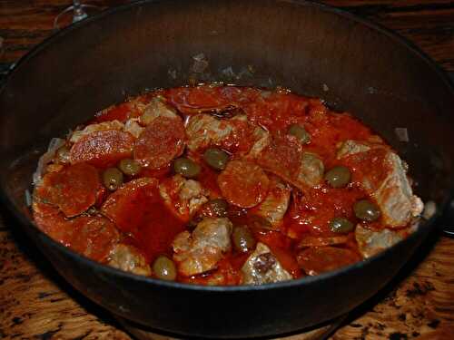 Sauté de veau au chorizo