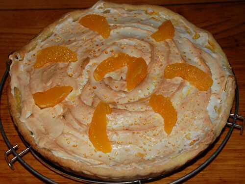 Tarte à l'orange meringuée