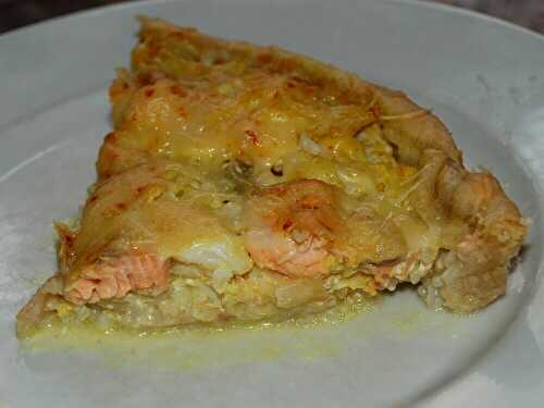 Tarte poisson-curry (Saumon & Lingue)