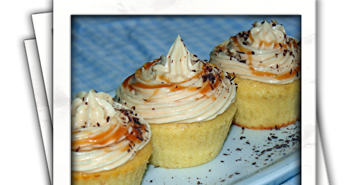 Cupcake banane, caramel au beurre salé