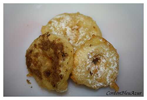 Beignets aux pommes (pâte légère à la bière)