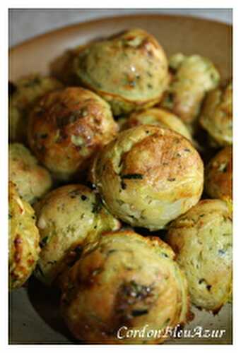 Boulettes de courgettes et feta au four