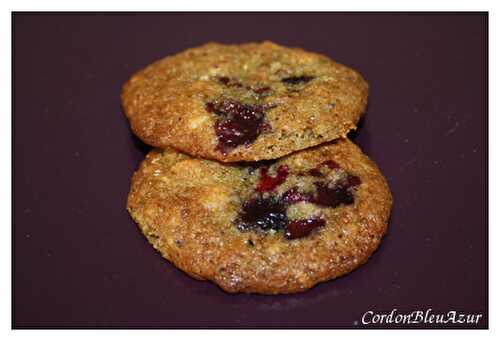 Cookies myrtilles et noisettes