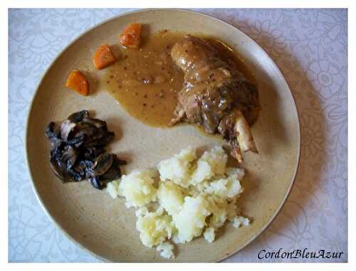 Coq à la bière façon carbonnade flamande