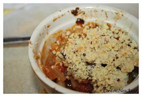 Crumble tomates oignons (version simplifiée)