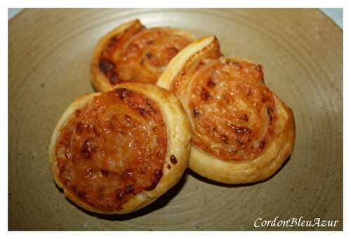 Roulés feuilletés aux légumes (carotte au cumin et navets tomates)