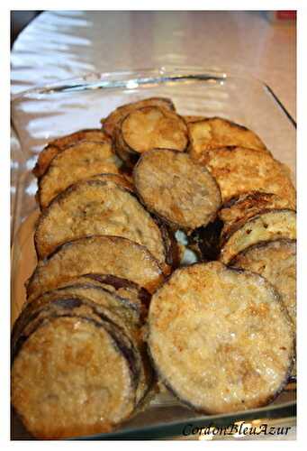 Sandwich d’aubergines frites au roquefort