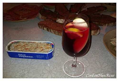 Sangria rapide (avec ou sans alcool) et menu tapas