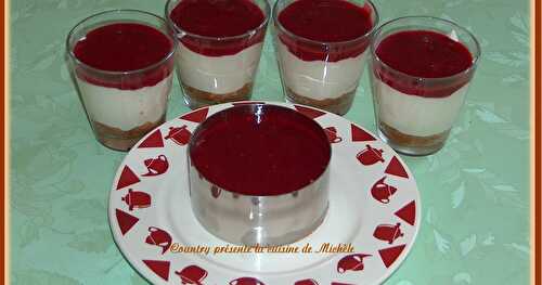 Cheesecake citronné et sa gelée de fruits rouges