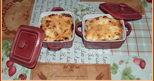 Petits gratins Pomme de terre - Gouda - Courgettes