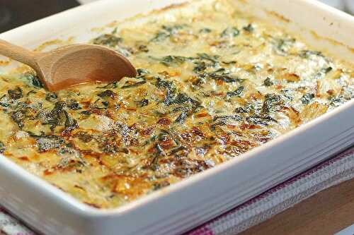 Gratin de blettes au Roquefort