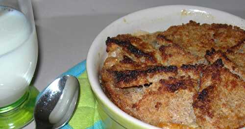 English Bread & Butter Pudding with dried Apricots, Cranberries and Sultana's raisins