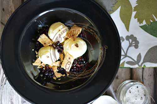 Assiette auvergnate truffée et confit de myrtilles