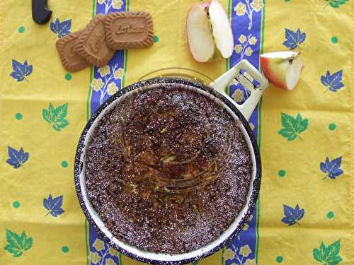 Clafoutis pommes, cannelle et speculos