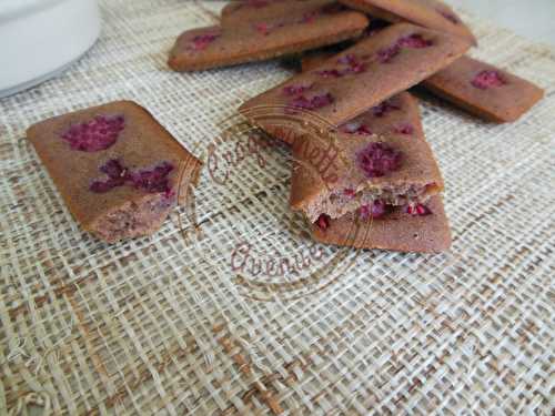 Financiers hibiscus et framboises