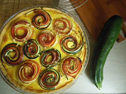 So pretty, la tarte aux légumes …