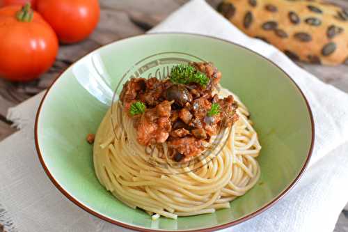 Spaghettis version “bolognaise provençale”