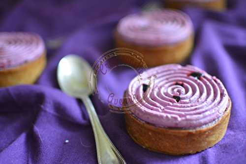 Tarte myrtilles et violette